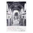 1902 Bilhete Postal de Mafra. Nave Central da Igreja do Convento 1