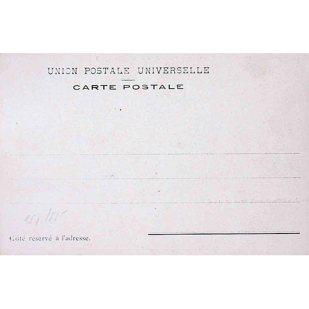 1902 Bilhete Postal de Mafra. Real Convento de Mafra