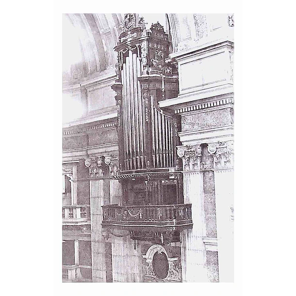 1930's Bilhete Postal de Mafra. Órgãos da Capela-Mor