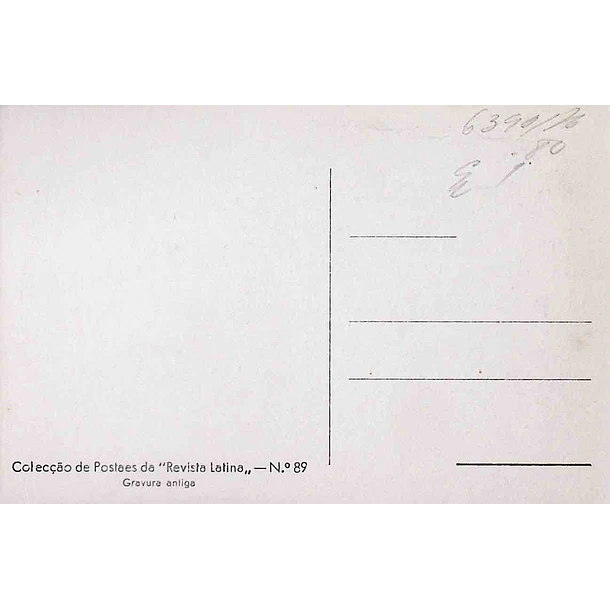 1930's Bilhete Postal. Gravura de São Jerónimo