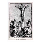 1930's Bilhete Postal. Gravura do Cristo Crucificado 1