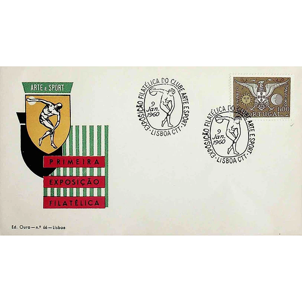 1960 Carimbo Comemorativo da Exposição Filatélica do Clube Arte e Sport