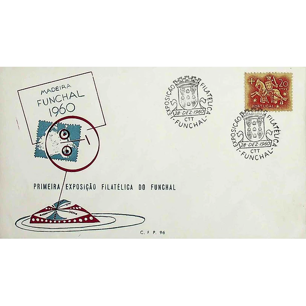 1960 Carimbo Comemorativo da 1º Exposição Filatélica do Funchal