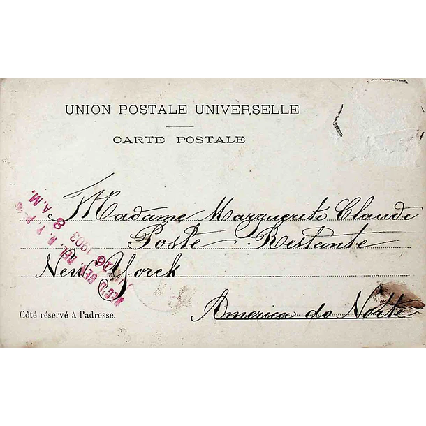 1900's Bilhete Postal de Caxias. Cascata da Quinta Real