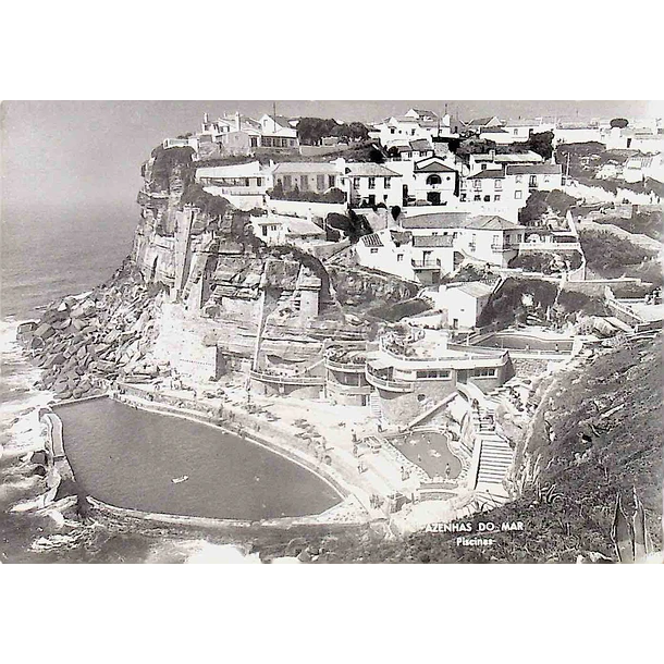 1960's Bilhete Postal das Azenhas do Mar. Piscinas