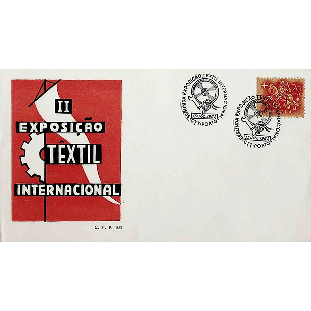 1961 Carimbo Comemorativo da 2ª Exposição Textil Internacional
