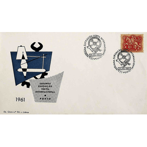 1961 Carimbo Comemorativo da 2ª Exposição Textil Internacional