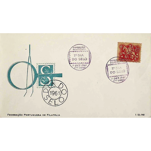 1961 Carimbo Comemorativo do 7º Dia do Selo - Exposição Filatélica