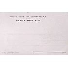 1902 Bilhete Postal de Queluz. Fachada Sul e Jardim do Palácio Real 2