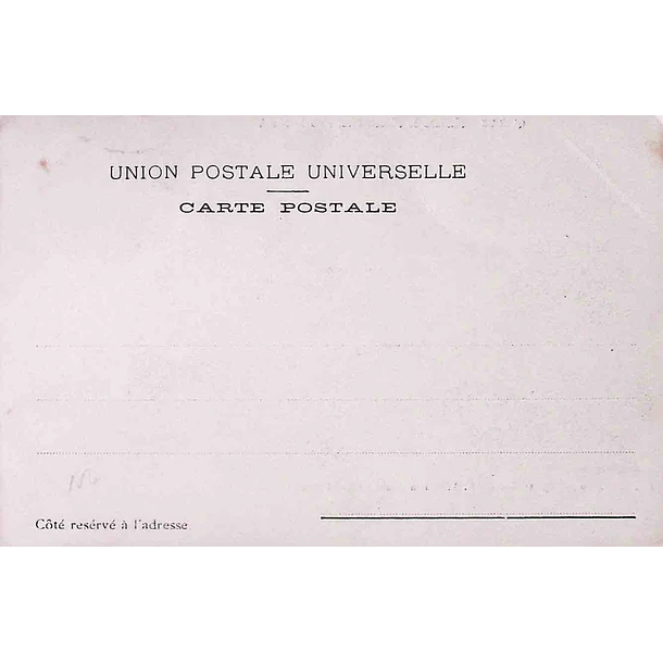 1901 Bilhete Postal de Queluz. Palácio Real visto do Poente