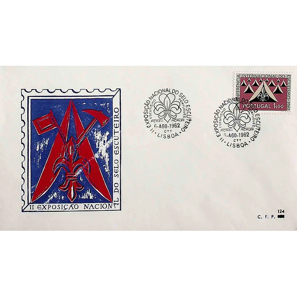 1962 Carimbo Comemorativo da 2ª Exposição Nacional do Selo Escuteiro
