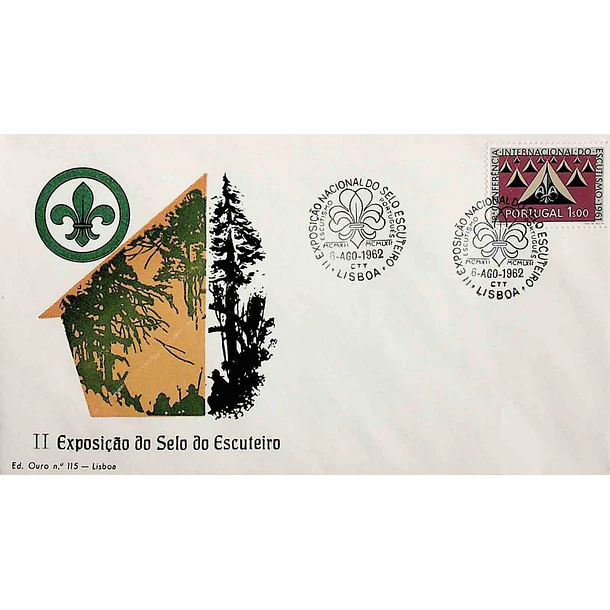 1962 Carimbo Comemorativo da 2ª Exposição Nacional do Selo Escuteiro