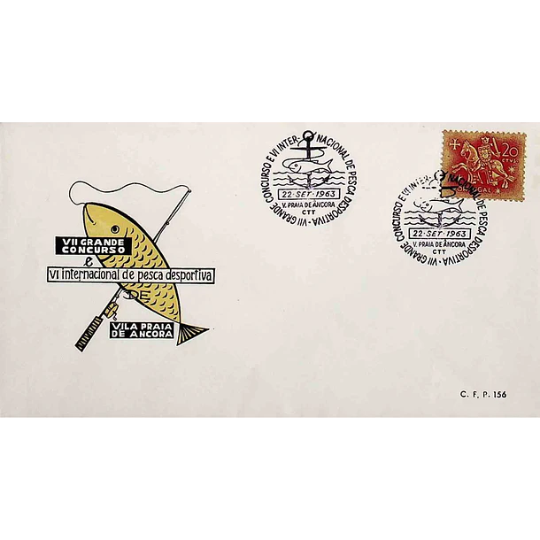 1963 Carimbo Comemorativo do 7º Grande Concurso de Pesca Desportiva
