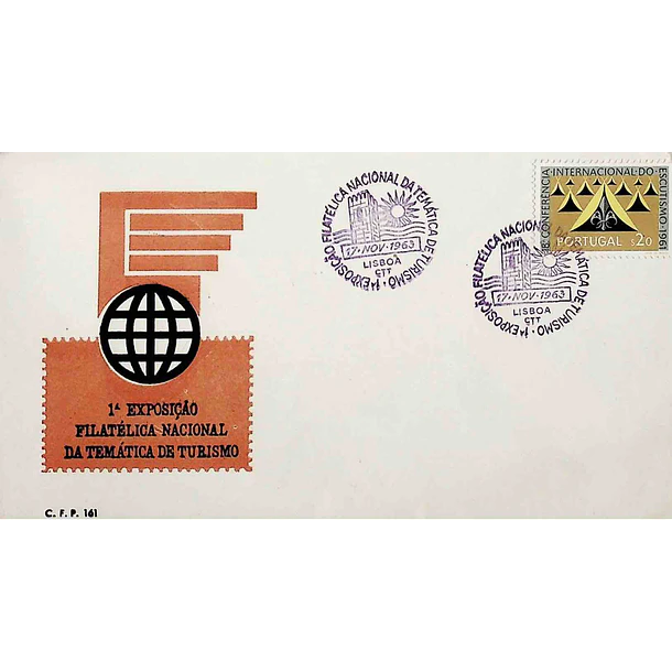 1963 Carimbo Comemorativo da 1º Exposição Filatélica da Temática de Turismo