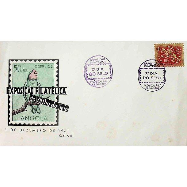 1961 Carimbo Comemorativo da Exposição Filatélica do VII Dia do Selo