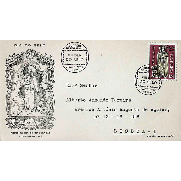 1962 Carimbo Comemorativo do VIII Dia do Selo