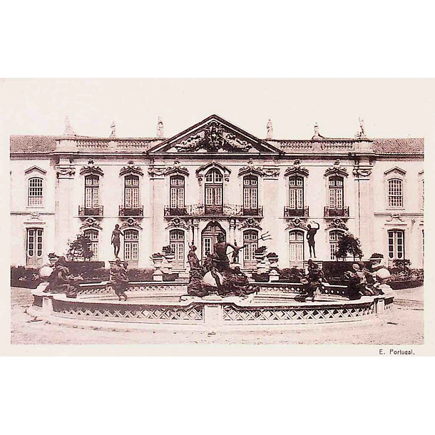 1930's Bilhete Postal de Queluz. Fachada de Cerimónia