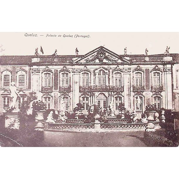 1910's Bilhete Postal de Queluz. Palácio
