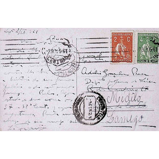1910's Bilhete Postal de Queluz. Palácio