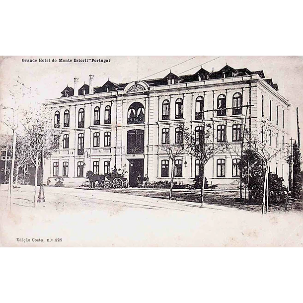 1904 Bilhete Postal do Monte Estoril. Grande Hotel do Monte Estoril