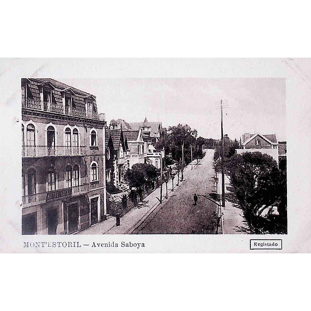 1900's Bilhete Postal do Monte Estoril. Avenida Sabóia