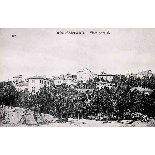 1900's Bilhete Postal do Monte Estoril. Vista Parcial