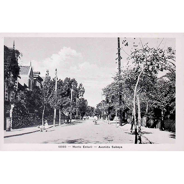 1900's Bilhete Postal do Monte Estoril. Avenida Sabóia