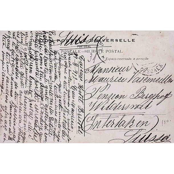 1911 Bilhete Postal do Monte Estoril