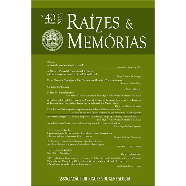 Revista Raízes & Memórias n.º 40