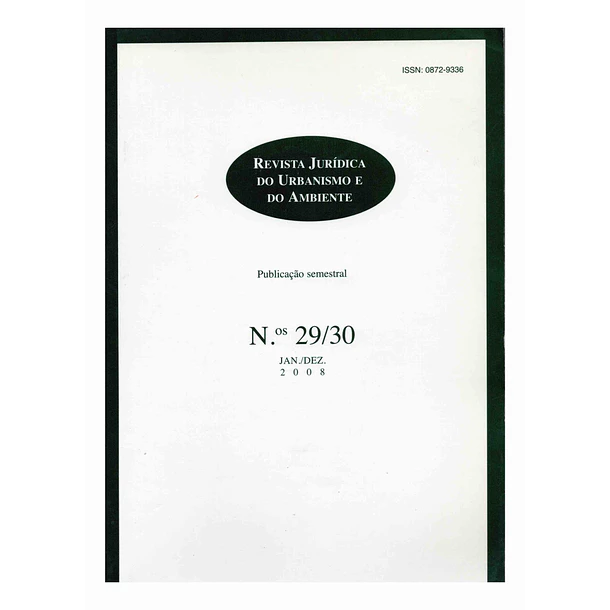 Revista Jurídica do Urbanismo e Ambiente n.º 29/30
