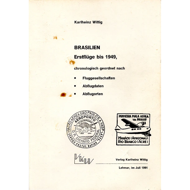 Brasilien Ertflüge bis 1949 1