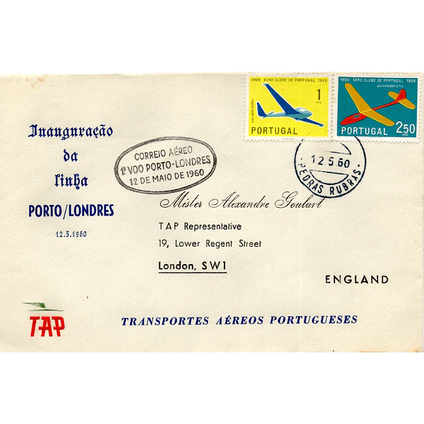 1960 1º Voo TAP Porto - Londres