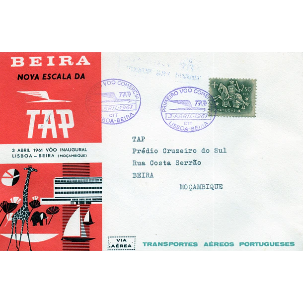 1961 1º Voo TAP Lisboa - Beira 1