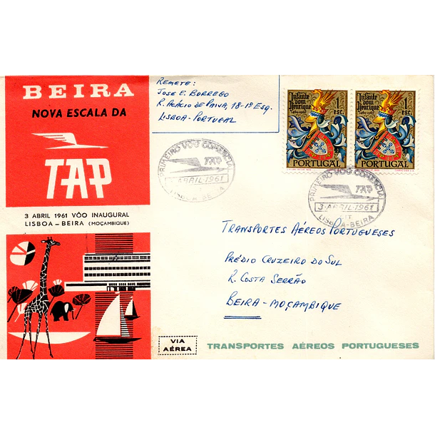1961 1º Voo TAP Lisboa - Beira 1