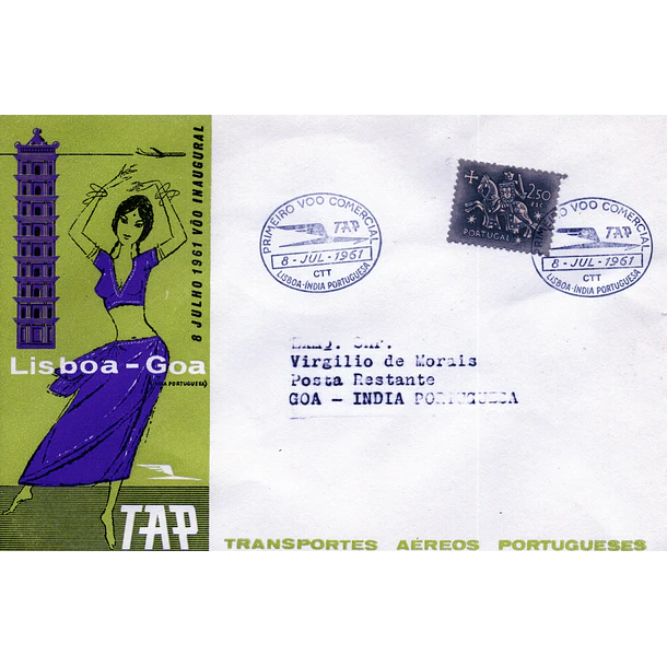 1961 1º Voo TAP Lisboa - Goa 1
