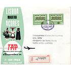 1962 1º Voo TAP Lisboa - Madeira - Açores (Lisboa - Santa Maria) 1