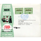 1962 1º Voo TAP Lisboa - Madeira - Açores (Funchal - Santa Maria) 1
