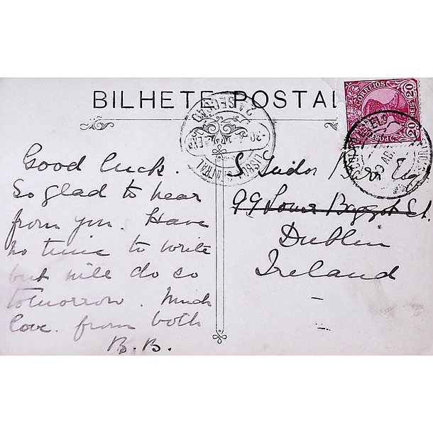 1910's Bilhete Postal do Monte Estoril. Parque Palmela 2
