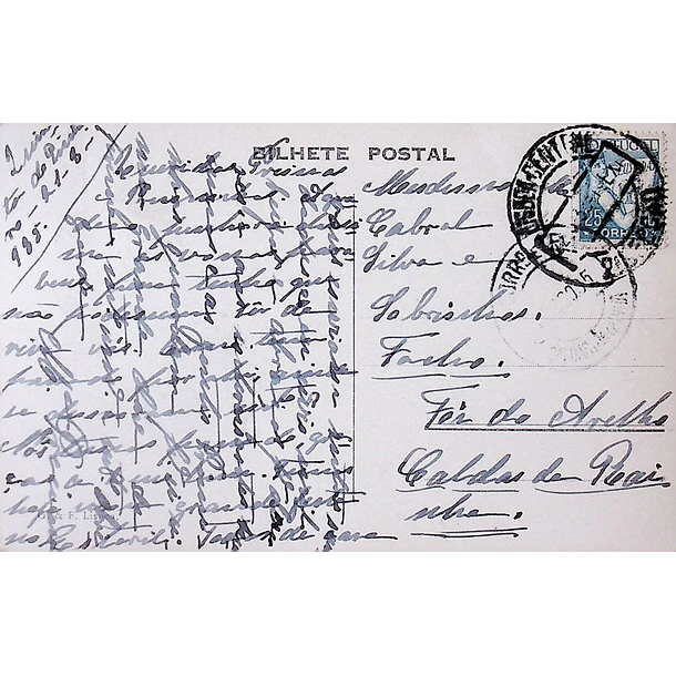 1935 Bilhete Postal do Estoril. Hotel Palácio e Termas 2