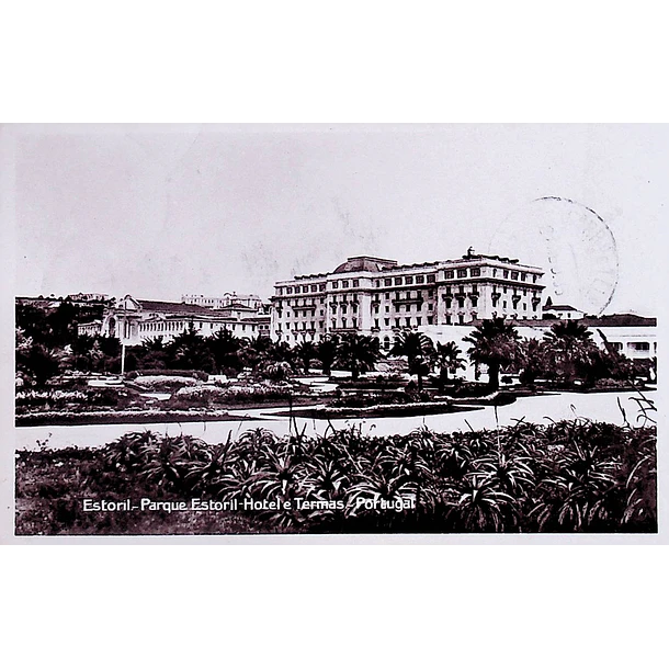 1935 Bilhete Postal do Estoril. Hotel Palácio e Termas 1