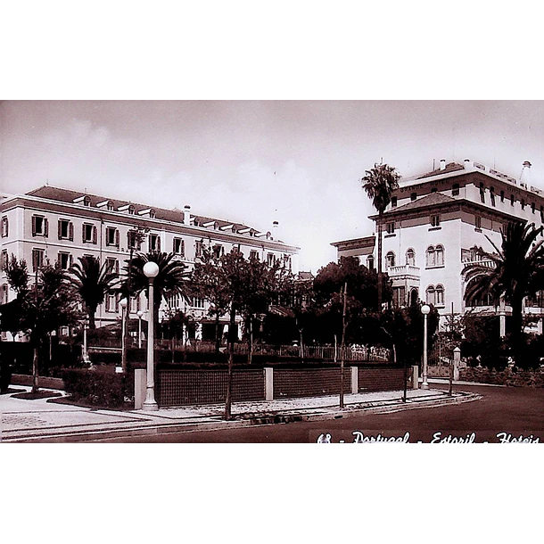1940's Bilhete Postal do Estoril. Hoteis 1