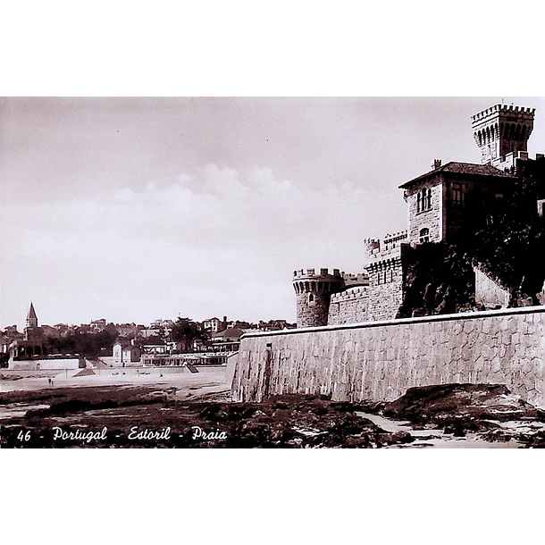1940's Bilhete Postal do Estoril. Praia