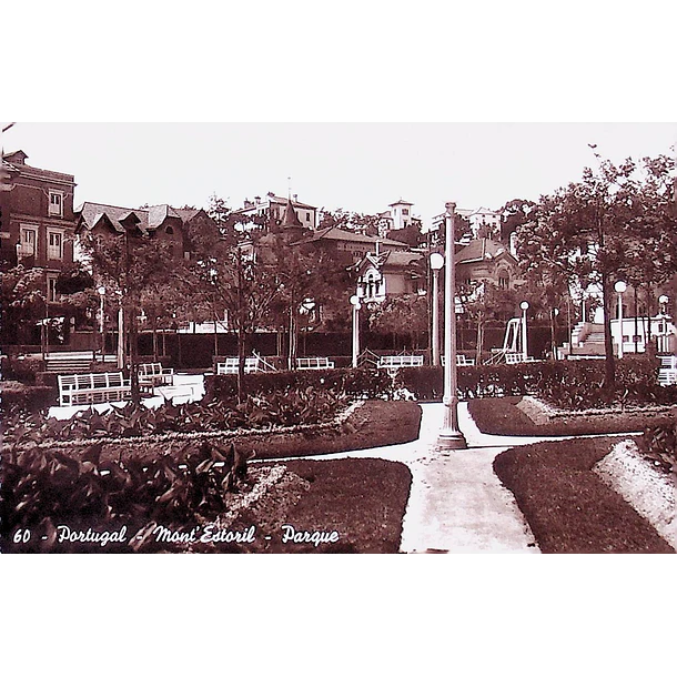 1940's Bilhete Postal do Monte Estoril. Parque