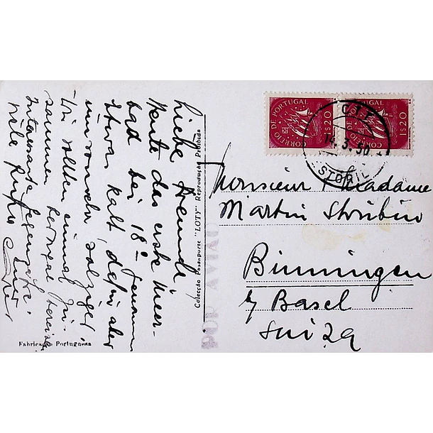 1940's Bilhete Postal do Estoril. Tamariz e Praia 2