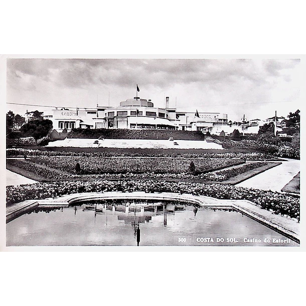 1940's Bilhete Postal do Estoril. Casino do Estoril