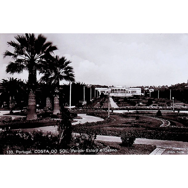 1940's Bilhete Postal do Estoril. Parque Estoril e Casino