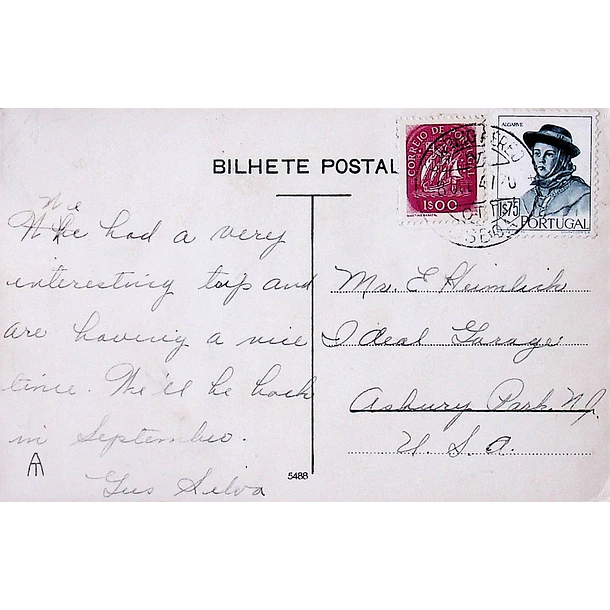 1940's Bilhete Postal do Estoril. Parque do Estoril 2