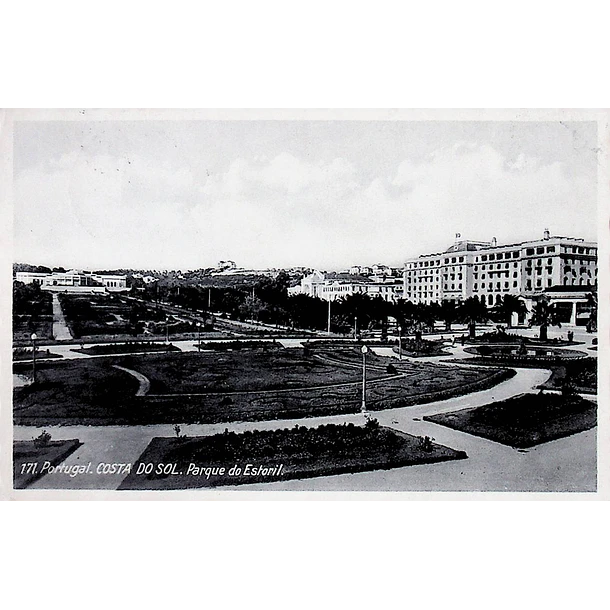 1940's Bilhete Postal do Estoril. Parque do Estoril 1