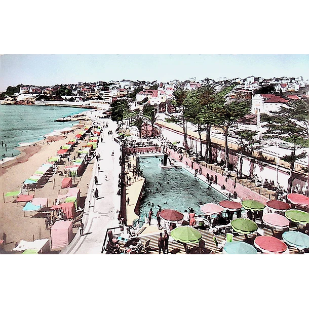 1950's Bilhete Postal do Estoril. Piscina do Tamariz