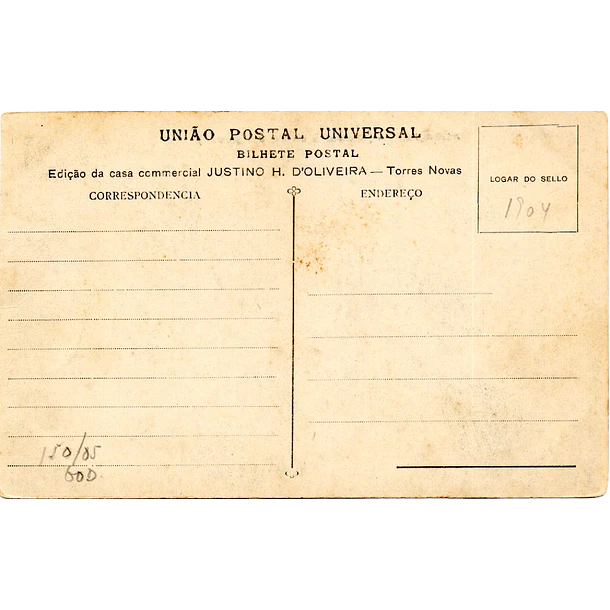 1904 Bilhete Postal de Alcanena 2